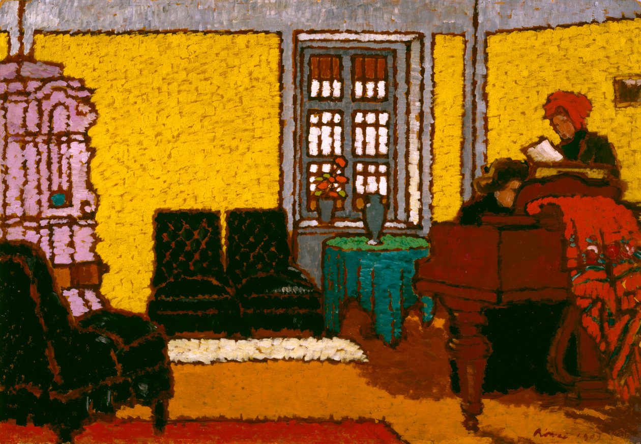 Interiér, 1909 (olej na kartonu) od József Rippl Rónai