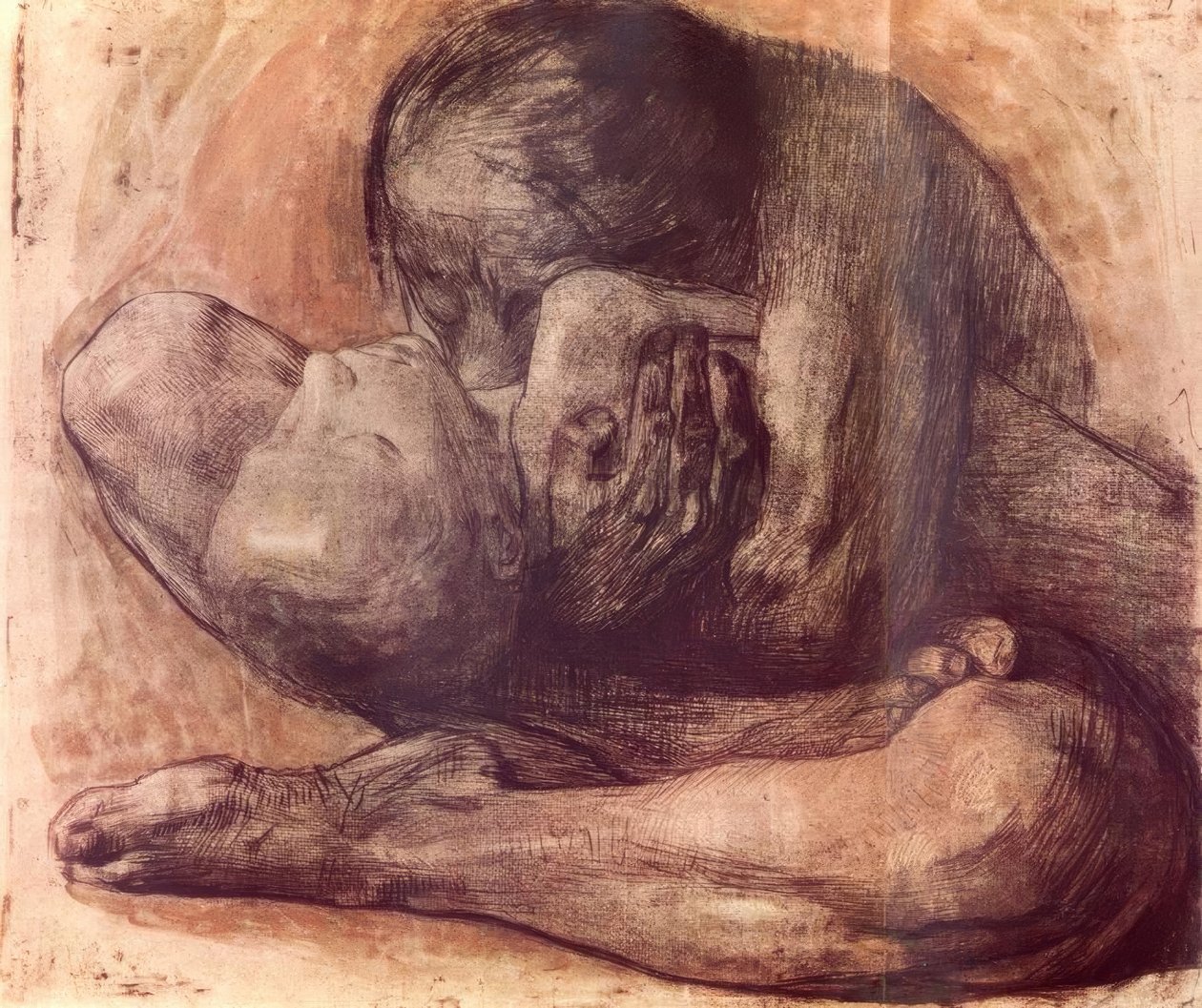 Žena s mrtvým dítětem od Käthe Kollwitz