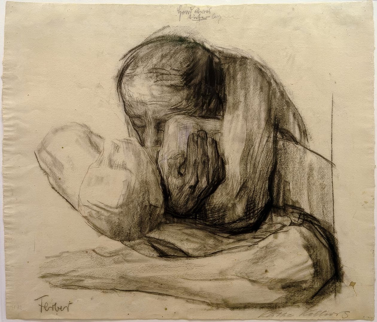 K. Kollwitz, žena s mrtvým dítětem od Käthe Kollwitz