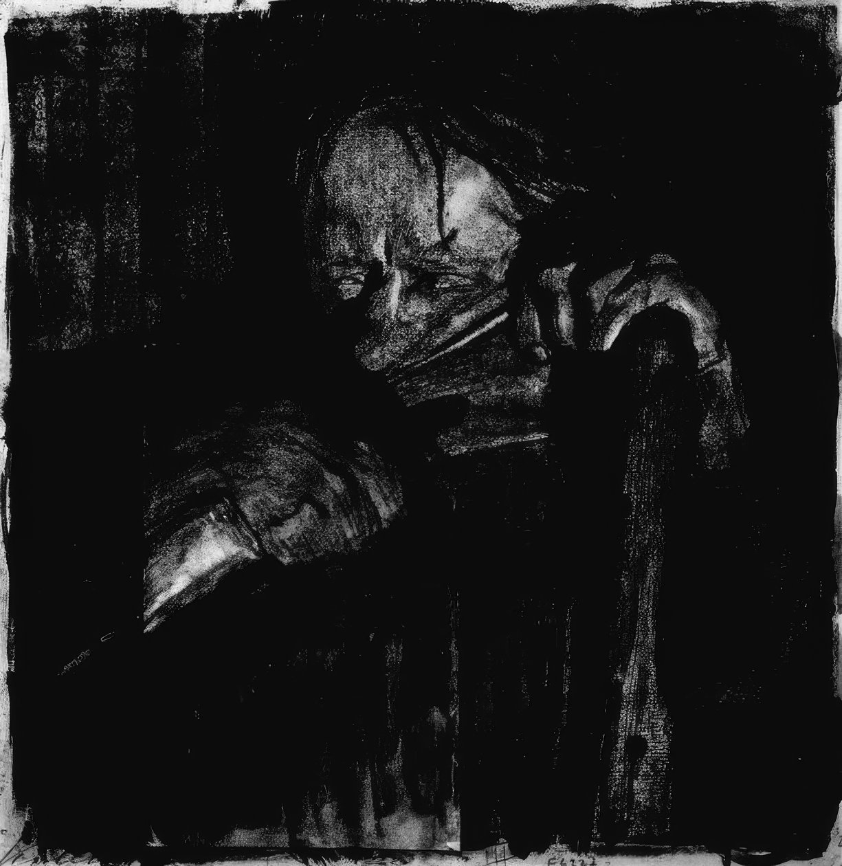 Při bušení od Käthe Kollwitz