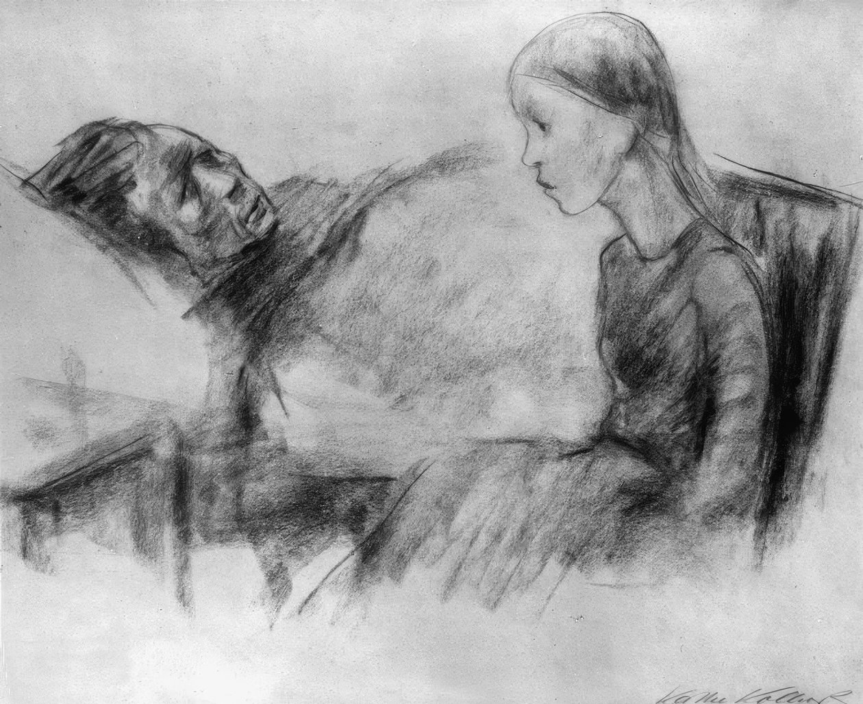 Nemocná matka od Käthe Kollwitz