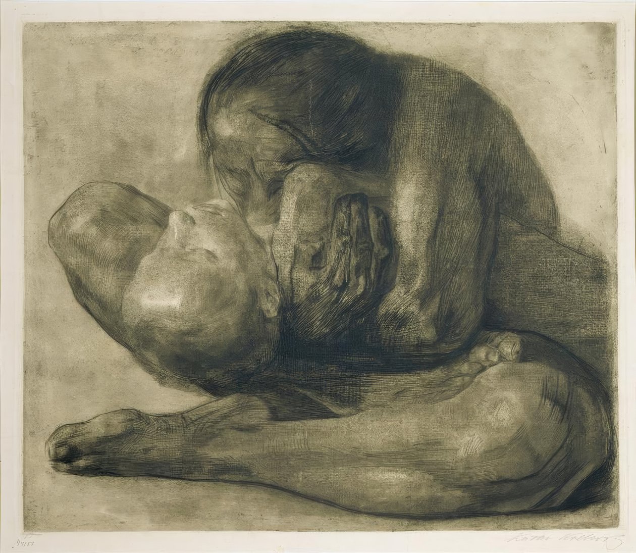 Žena s mrtvým dítětem od Käthe Kollwitz