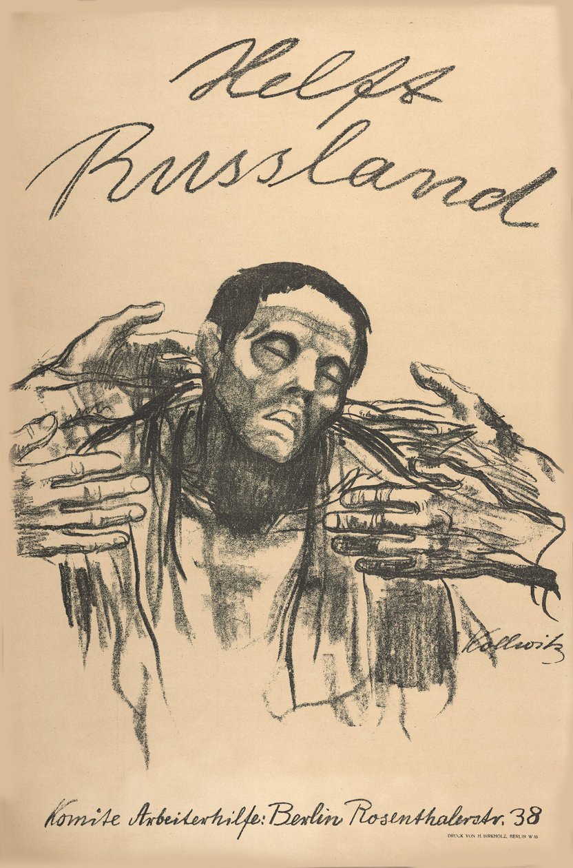 Pomoc Rusku, 1921. od Käthe Kollwitz