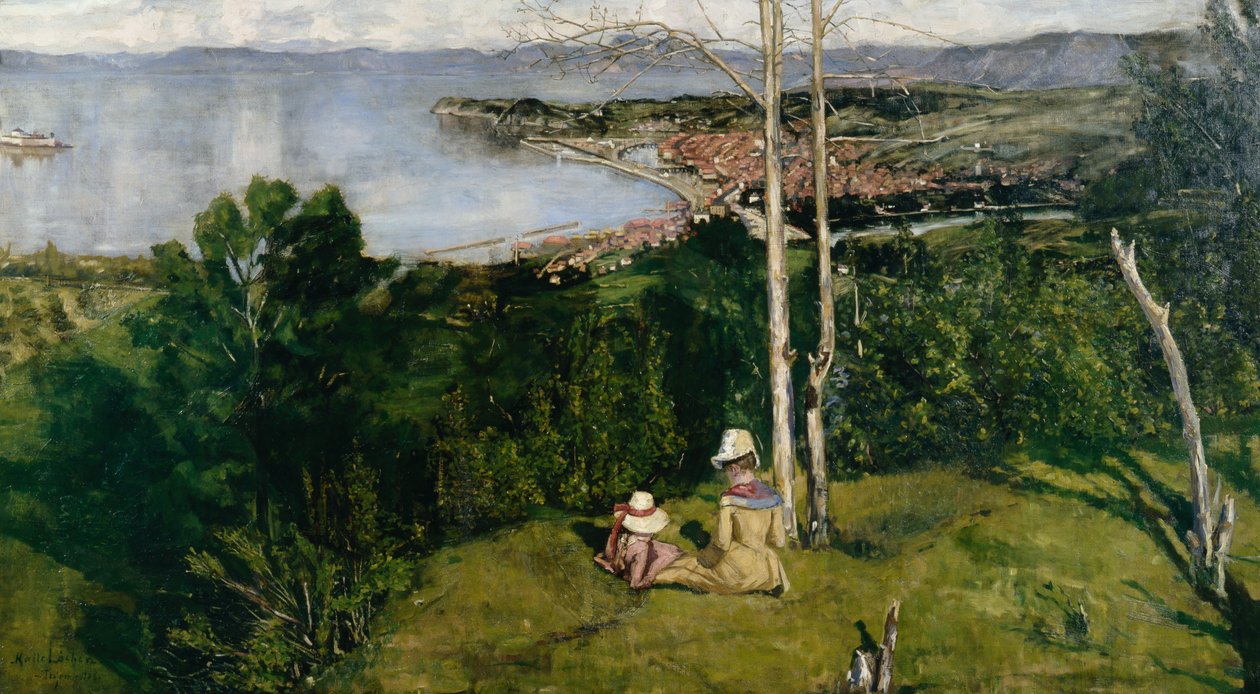 Pohled na Trondheim od Kalle (1865 93) Lochen