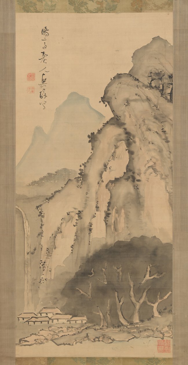 Krajina s vodopádem, ca. 1817. od Kameda Bosai