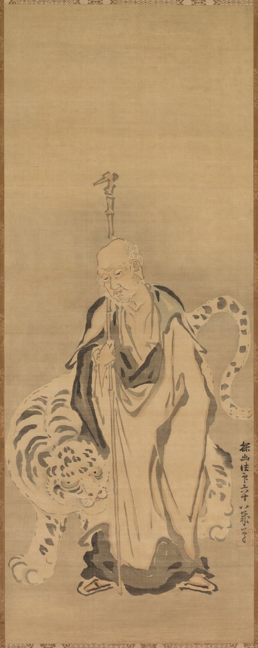 Mudrc s tygrem od Kanō Tan’yū