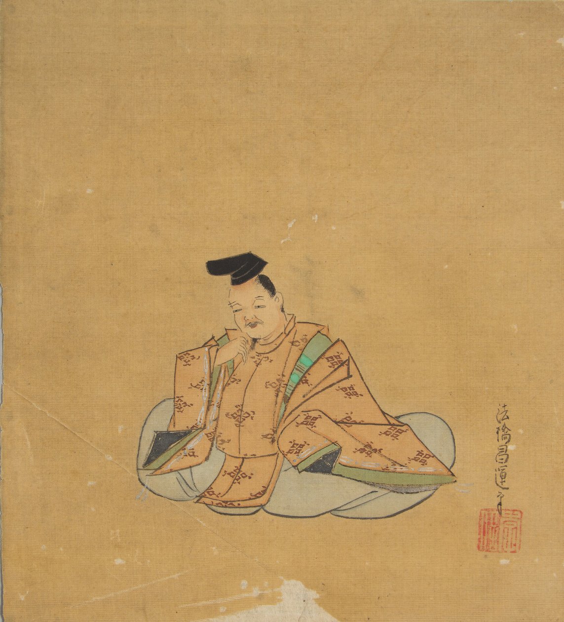 Nesmrtelný básník, 17. století. od Kano Shoun