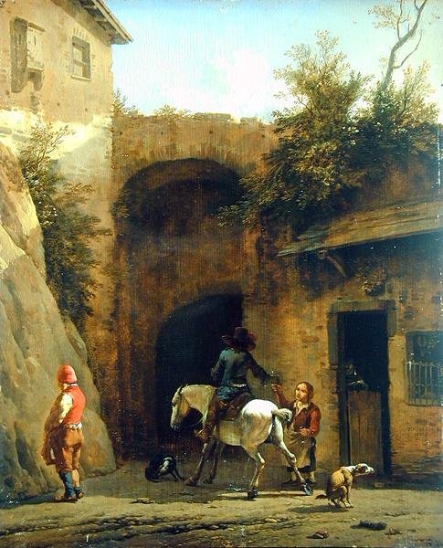 Před hostincem, 1658 od Karel Dujardin