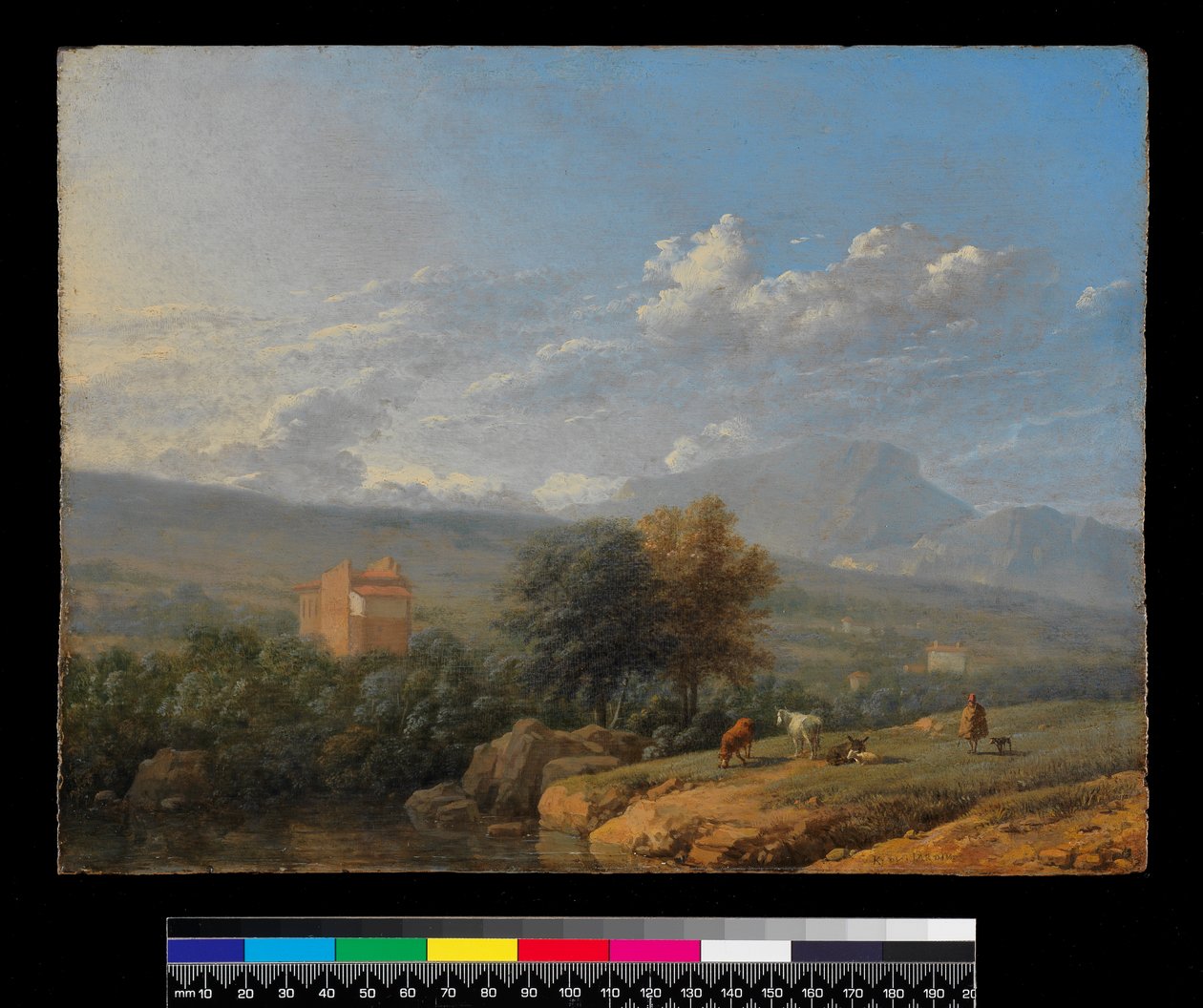 Italská krajina, před 1678 od Karel Dujardin