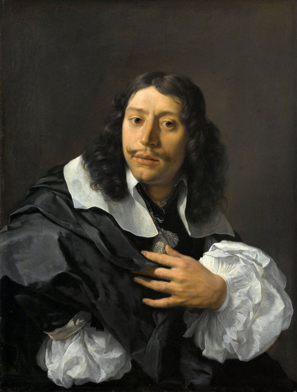 Autoportrét, 1662 (olej na mědi) od Karel Dujardin