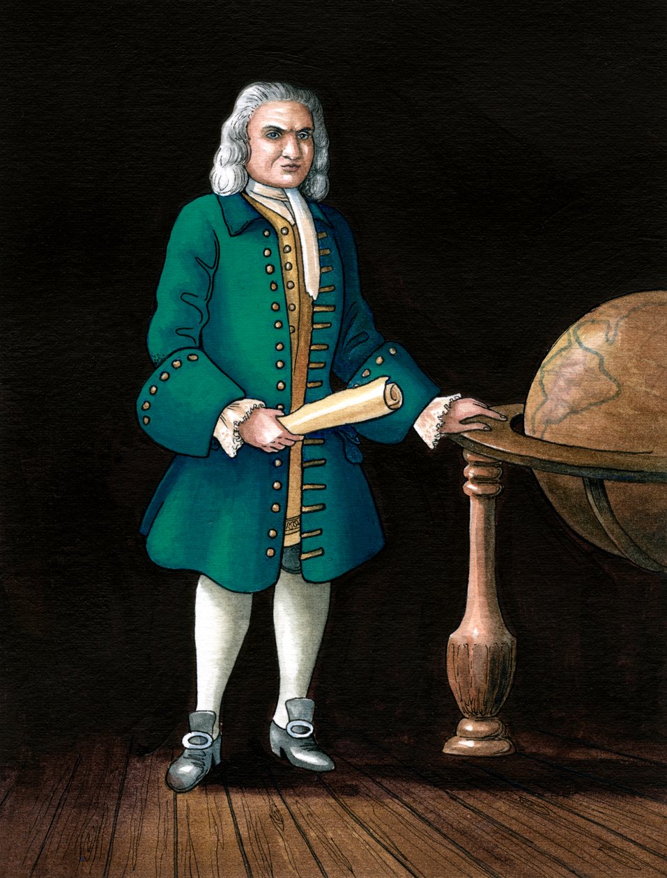 Kapitán William Kidd, lupič, 1645-1701 od Karen Humpage