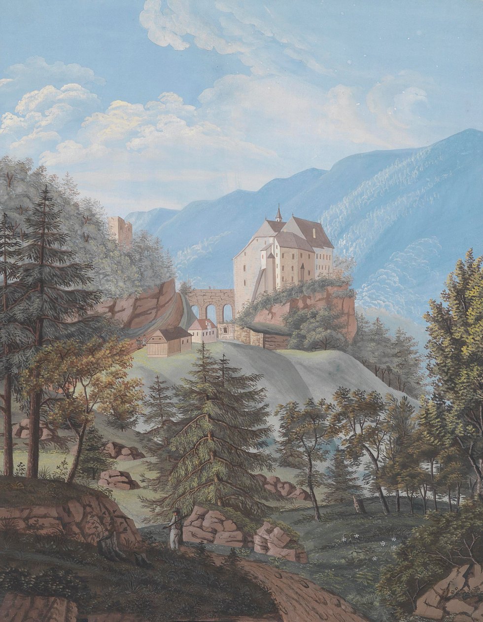 Hrad Altperstein v Horním Rakousku od Karl Benedict