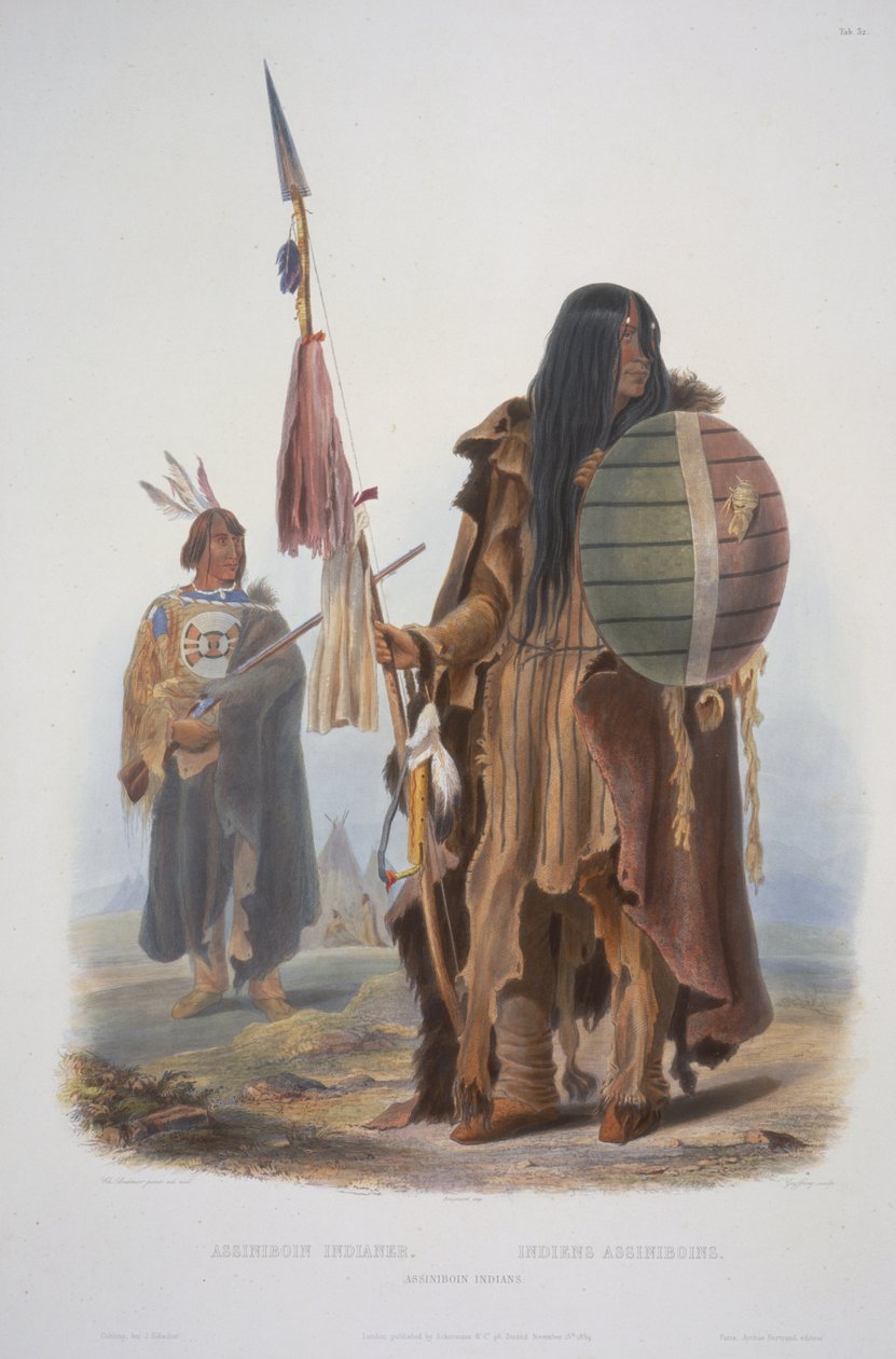 Assiniboinští indiáni od Karl Bodmer