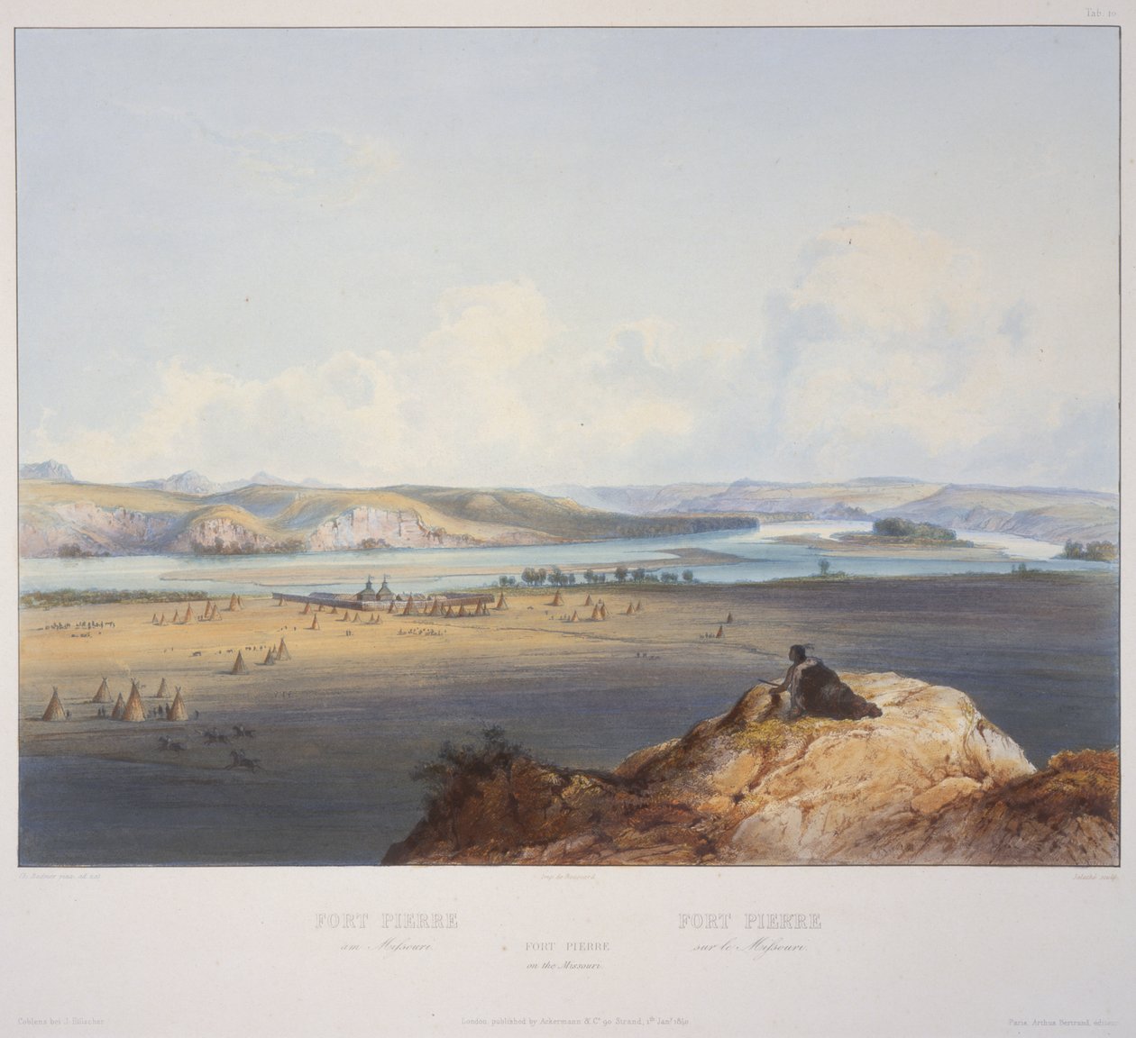Fort Pierre na Missouri od Karl Bodmer