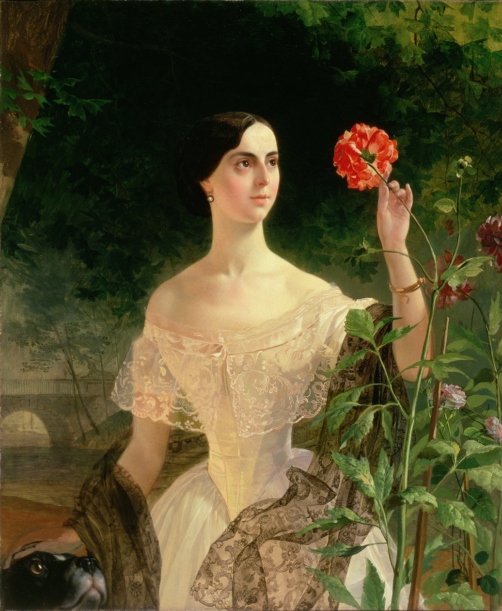 Portright of Sofia Andreevna Shuvalova (1829-1912), 1849 od Karl Pavlovich Bryullov