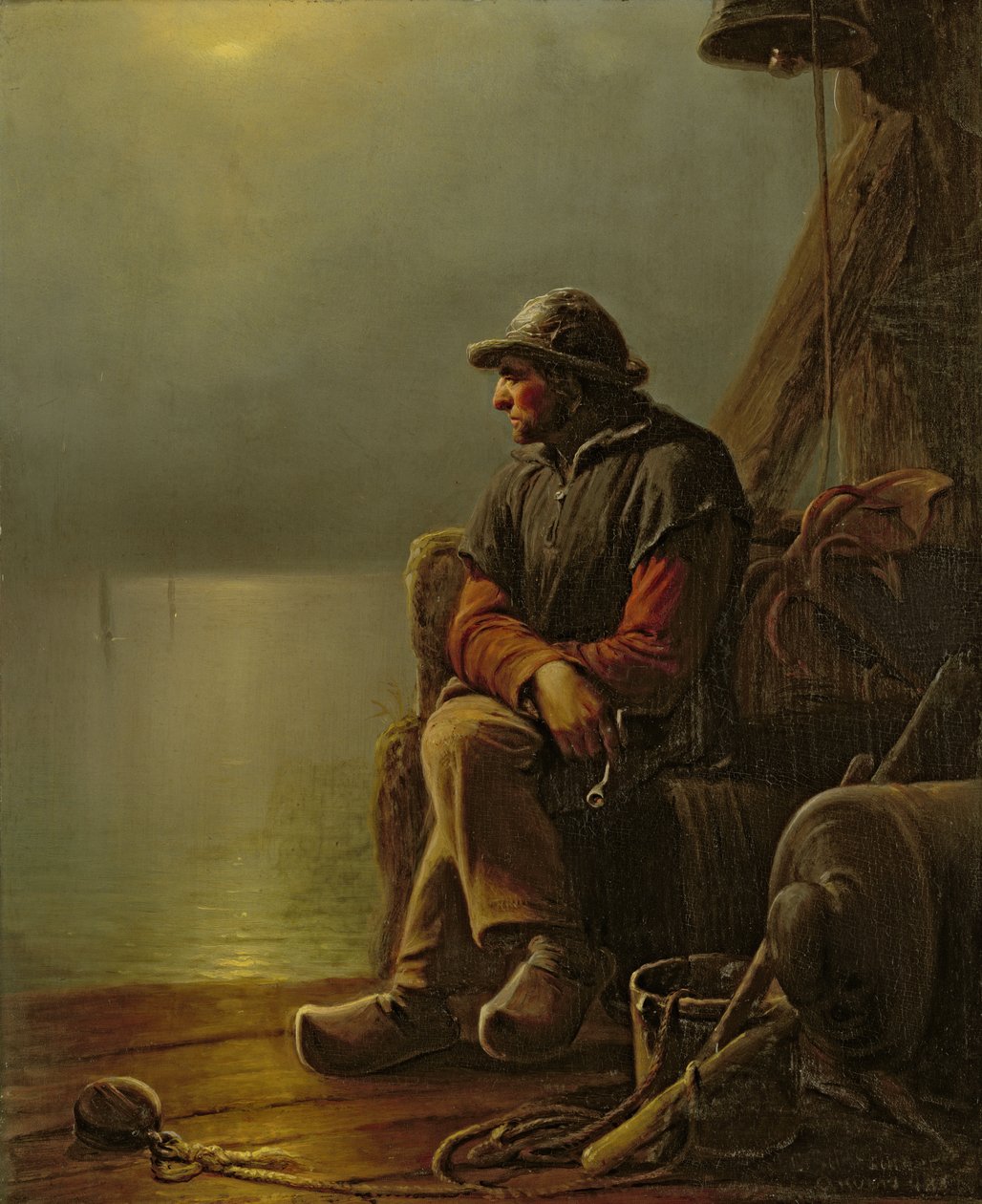 Pilot drží hlídku, 1851 od Karl Schlesinger