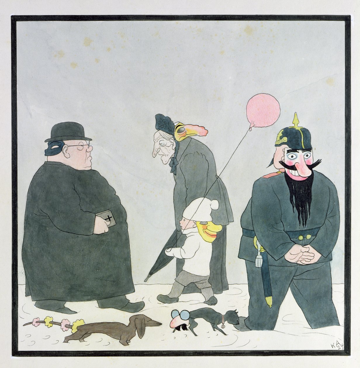 Bavorský karneval od Karl Arnold