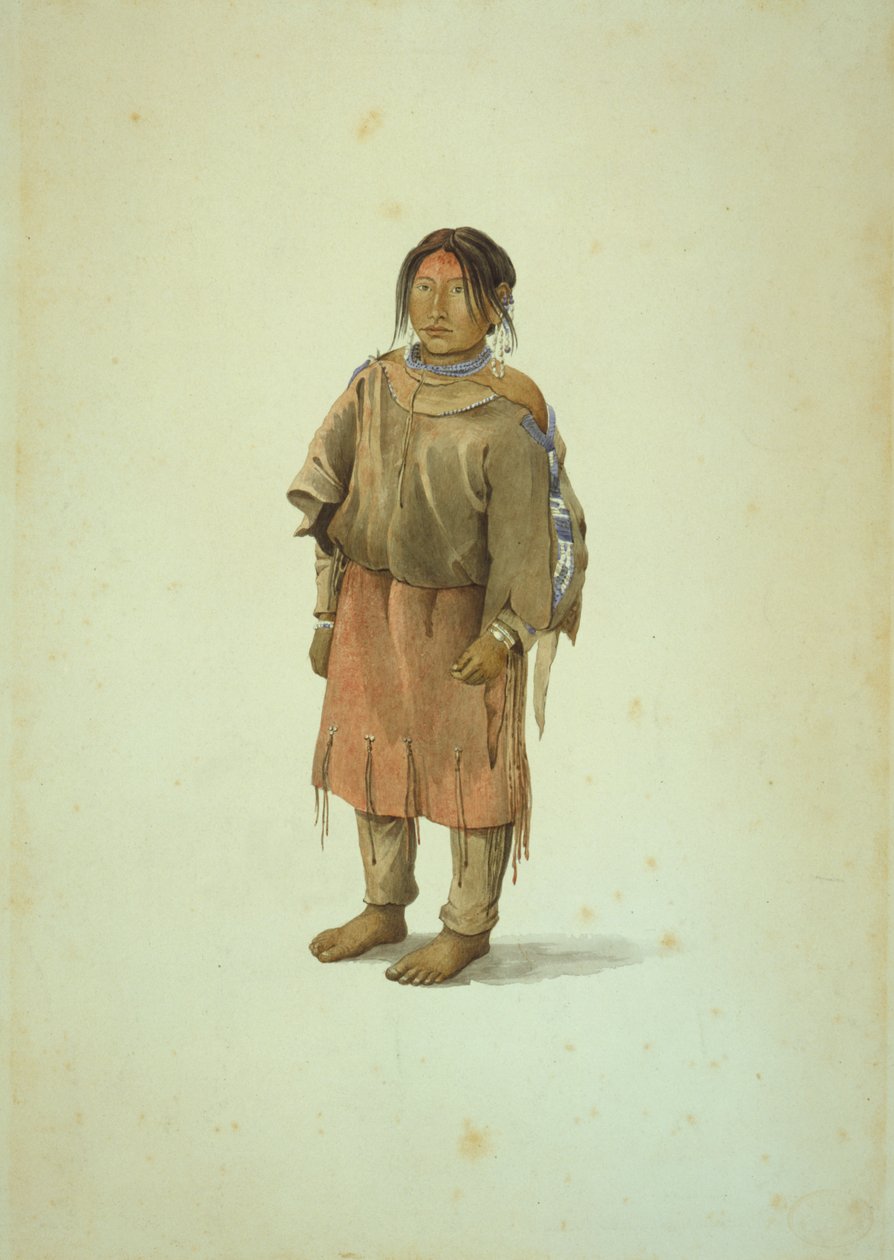 Blackfeet dívka od Karl Bodmer