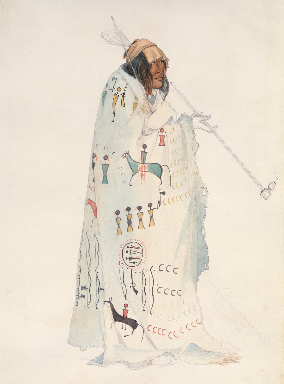 Piegan Blackfeet Man od Karl Bodmer