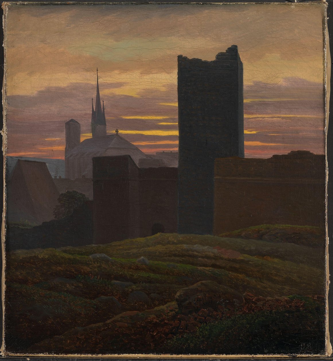Císařský hrad, Eger od Karl Gustav Carus