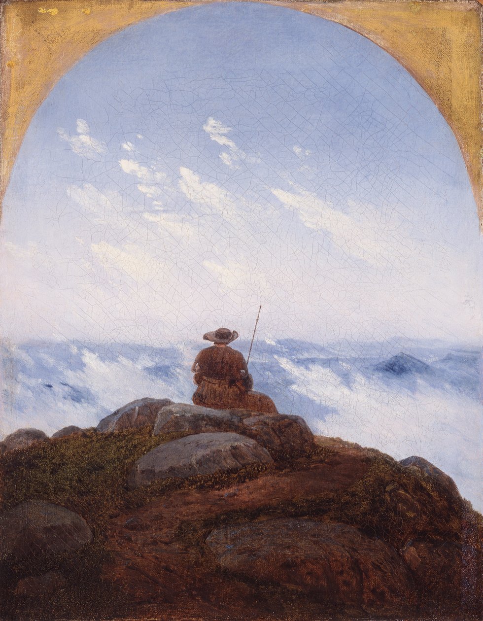 Poutník na vrcholu hory od Karl Gustav Carus