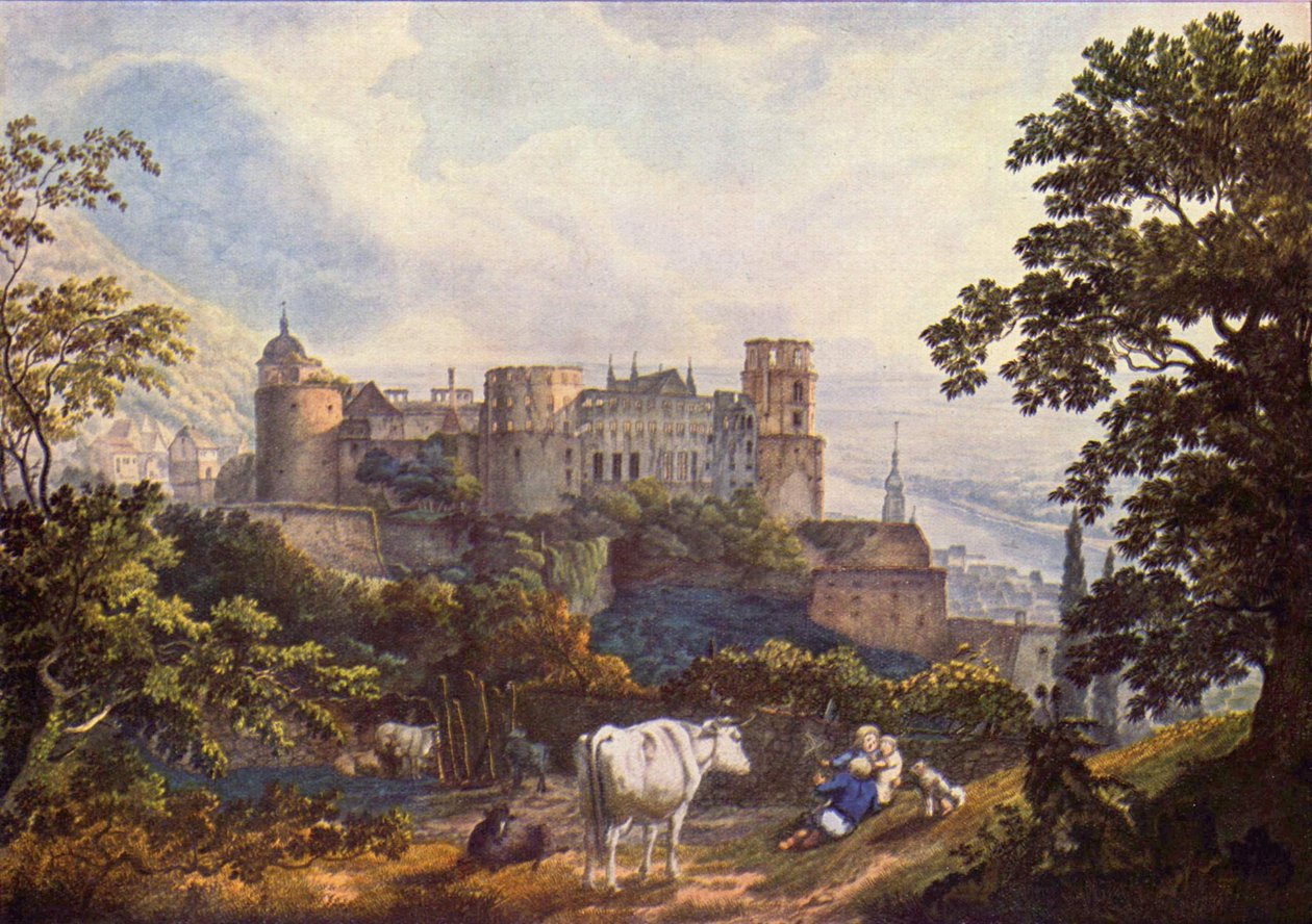 Německy: Hrad Heidelberg Hrad Heidelberg od Karl Philipp Fohr