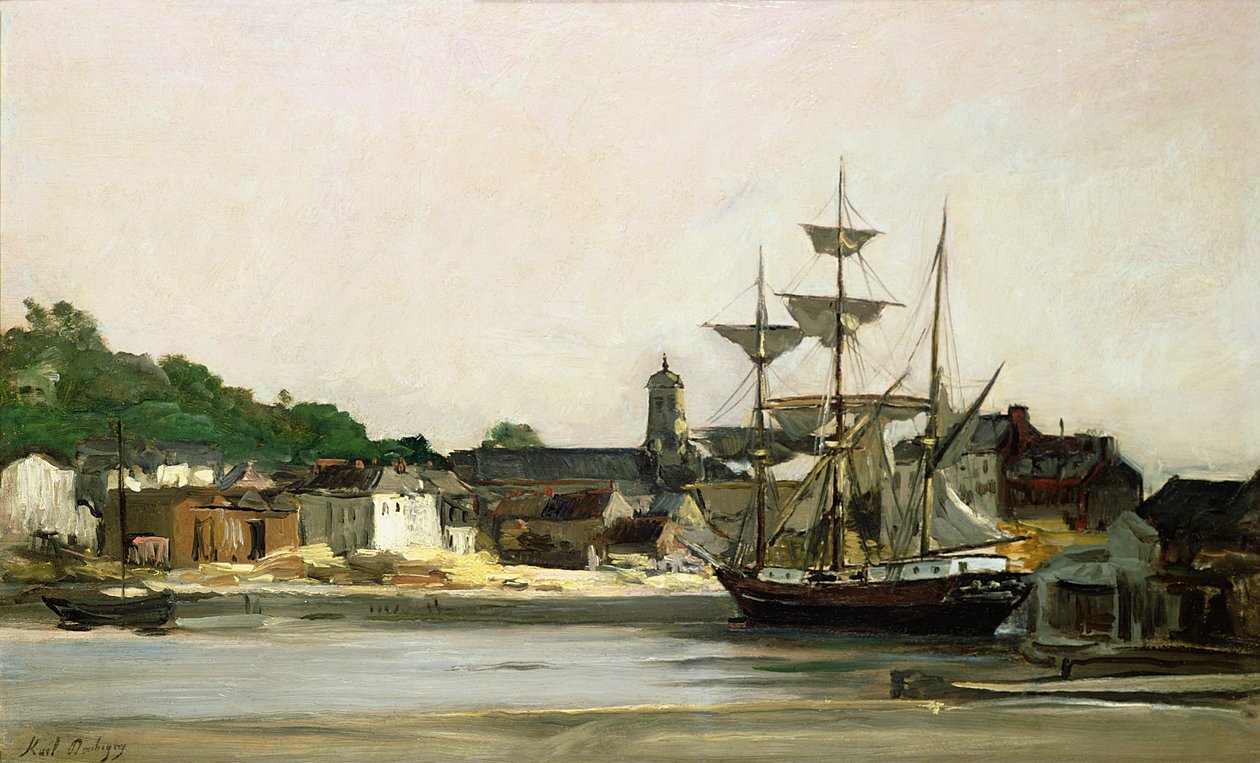Přístav v Honfleuru od Karl Pierre Daubigny