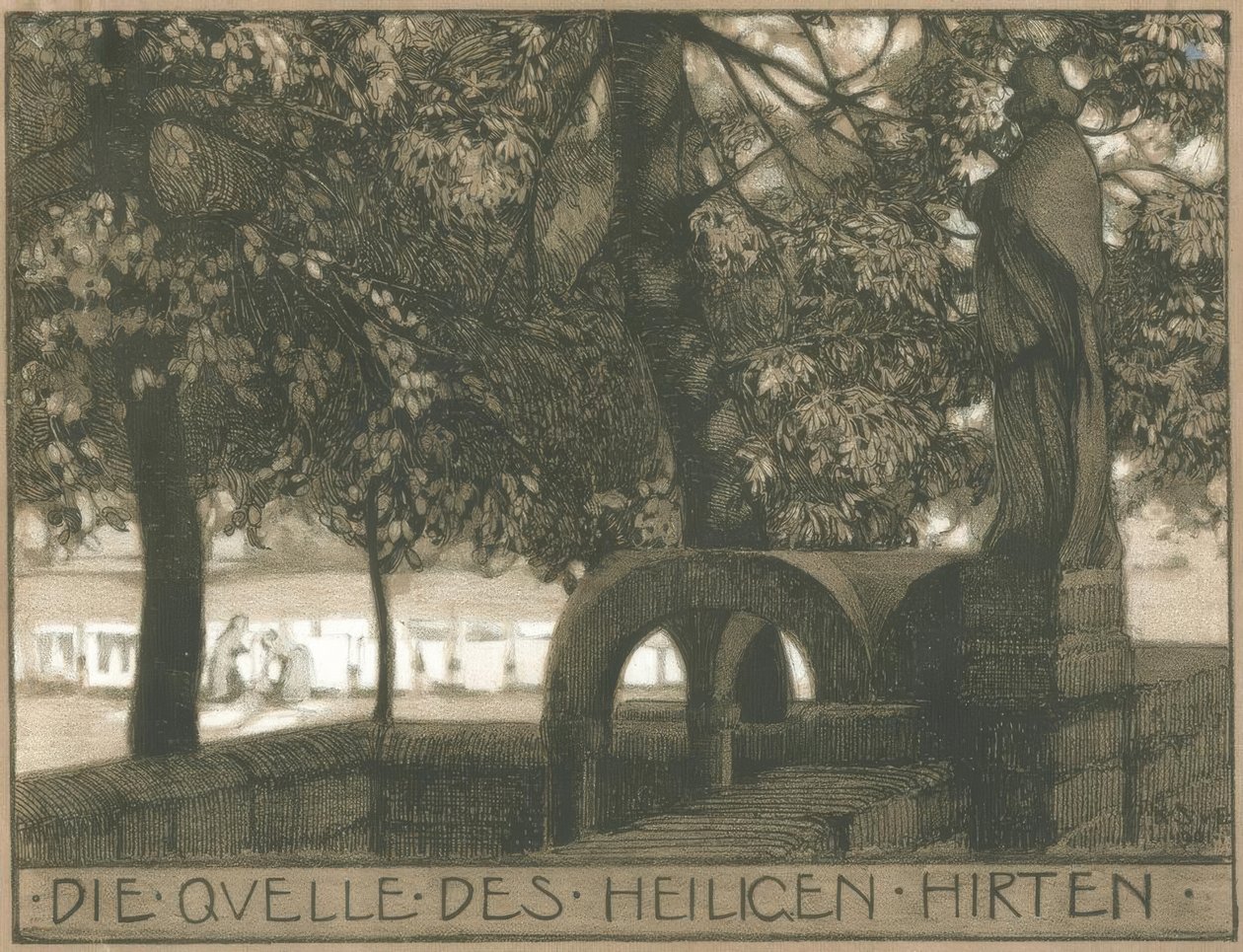 Zdroj svatého pastýře od Karl Schmoll von Eisenwerth