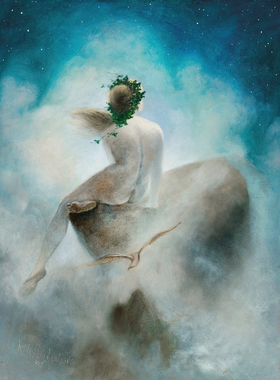 Otázka hvězdám, 1895. od Karl Wilhelm Diefenbach