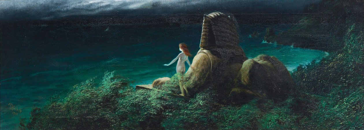 Sfinga s Undine, 1902. od Karl Wilhelm Diefenbach