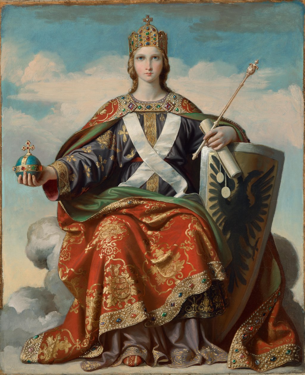 Alegorie moci od Karl von Blaas