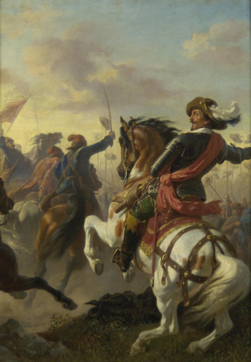 Boucquoiovo vítězství u Zablatu (Budweis) 1619 od Karl von Blaas