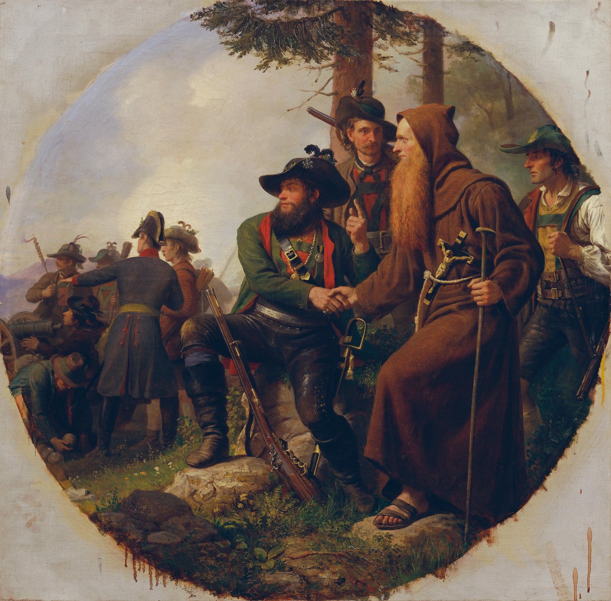 Bitva na hoře Isel v roce 1809 od Karl von Blaas