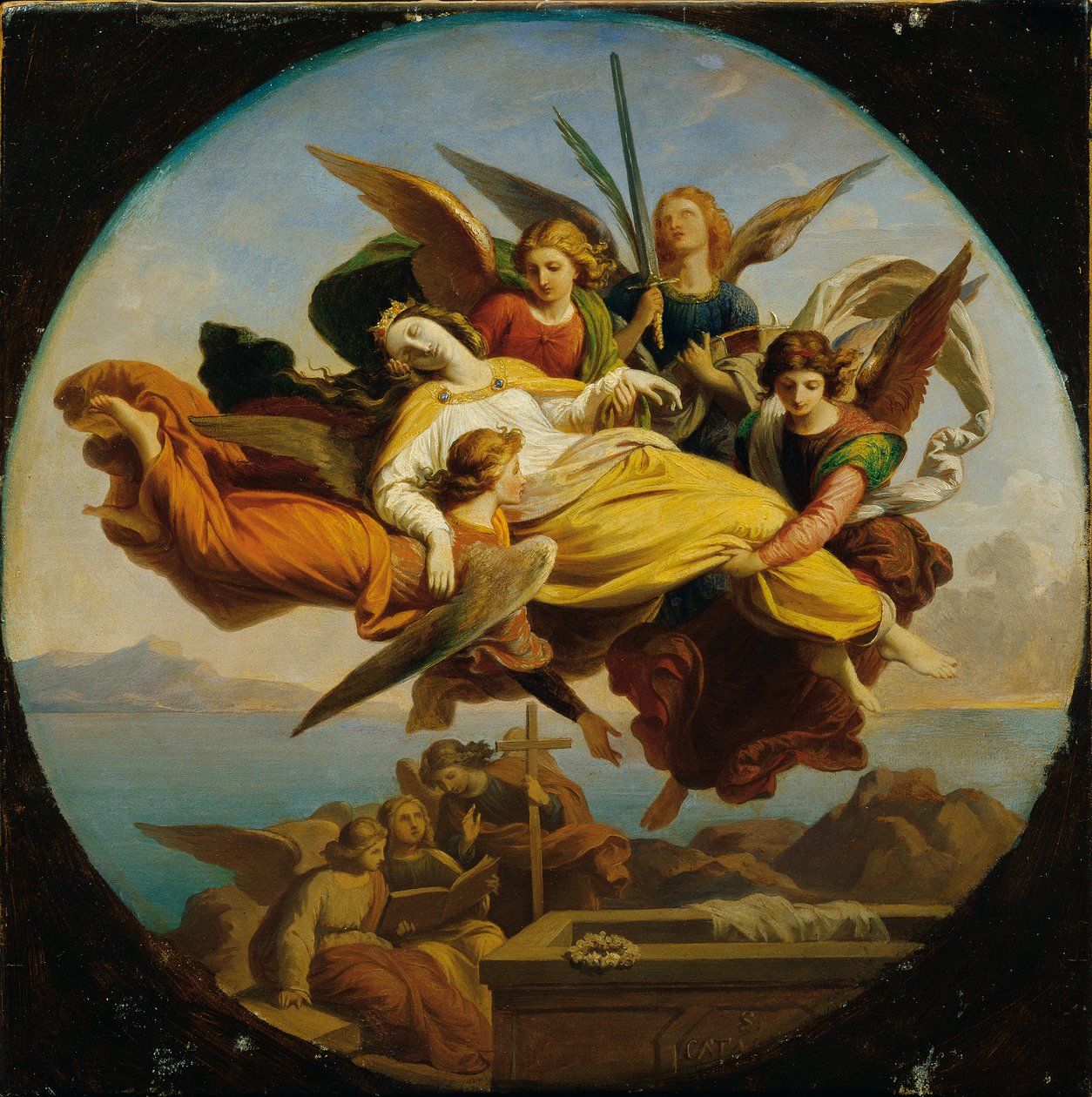 Svatá Kateřina od Karl von Blaas