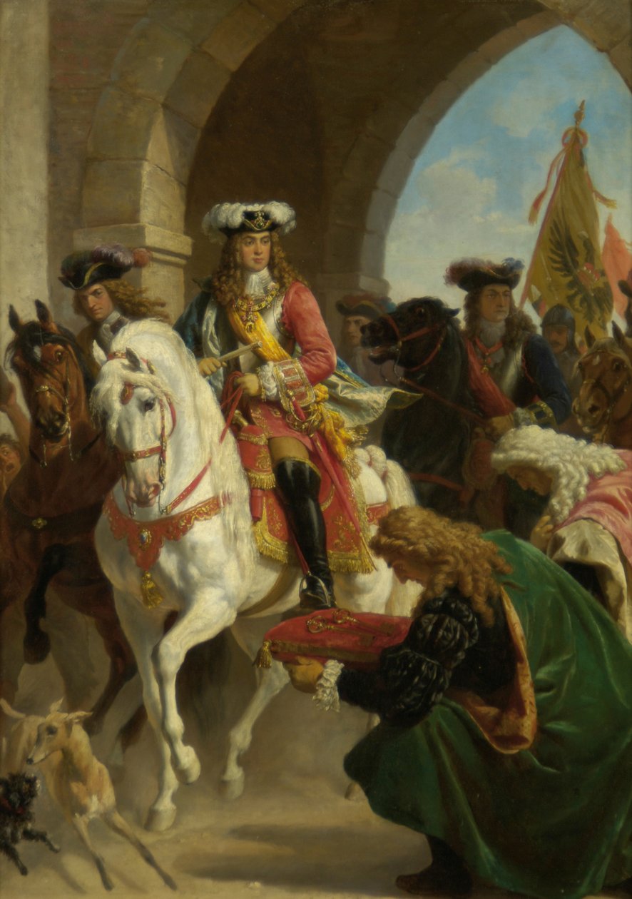 Vstup Karla III. v Madridu 1710 od Karl von Blaas