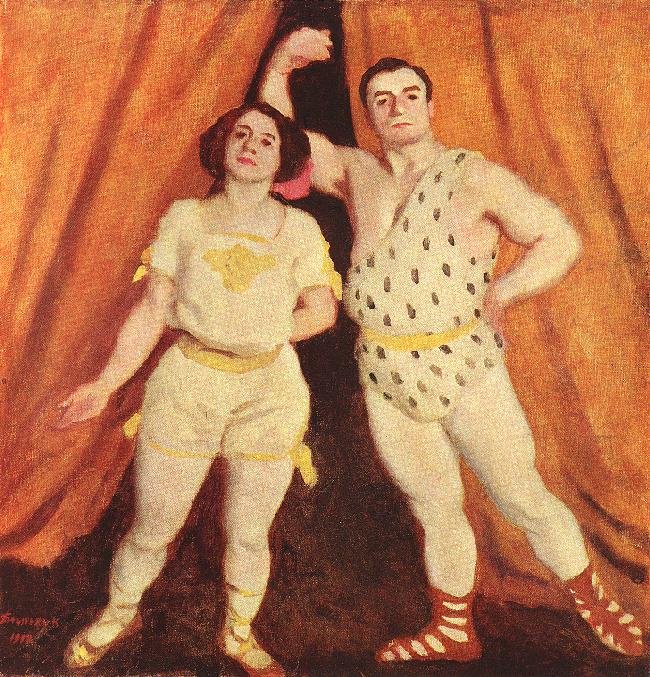 Akrobati od Károly Ferenczy