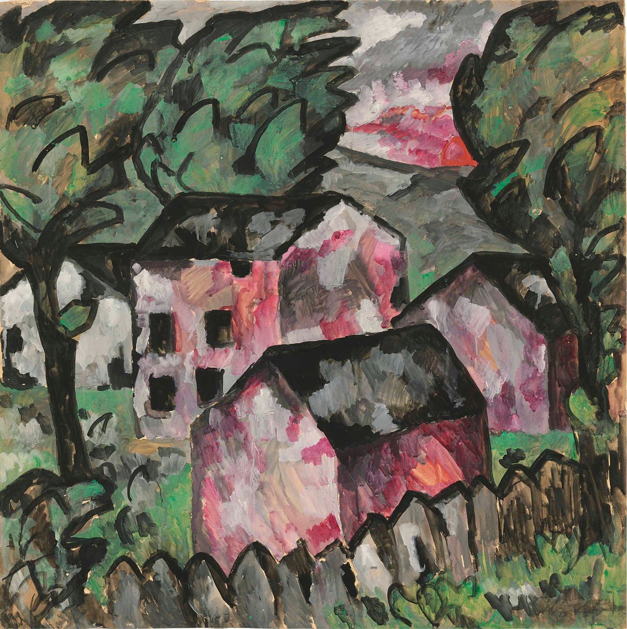 Krajina, 1911. od Kazimir Severinovich Malevich