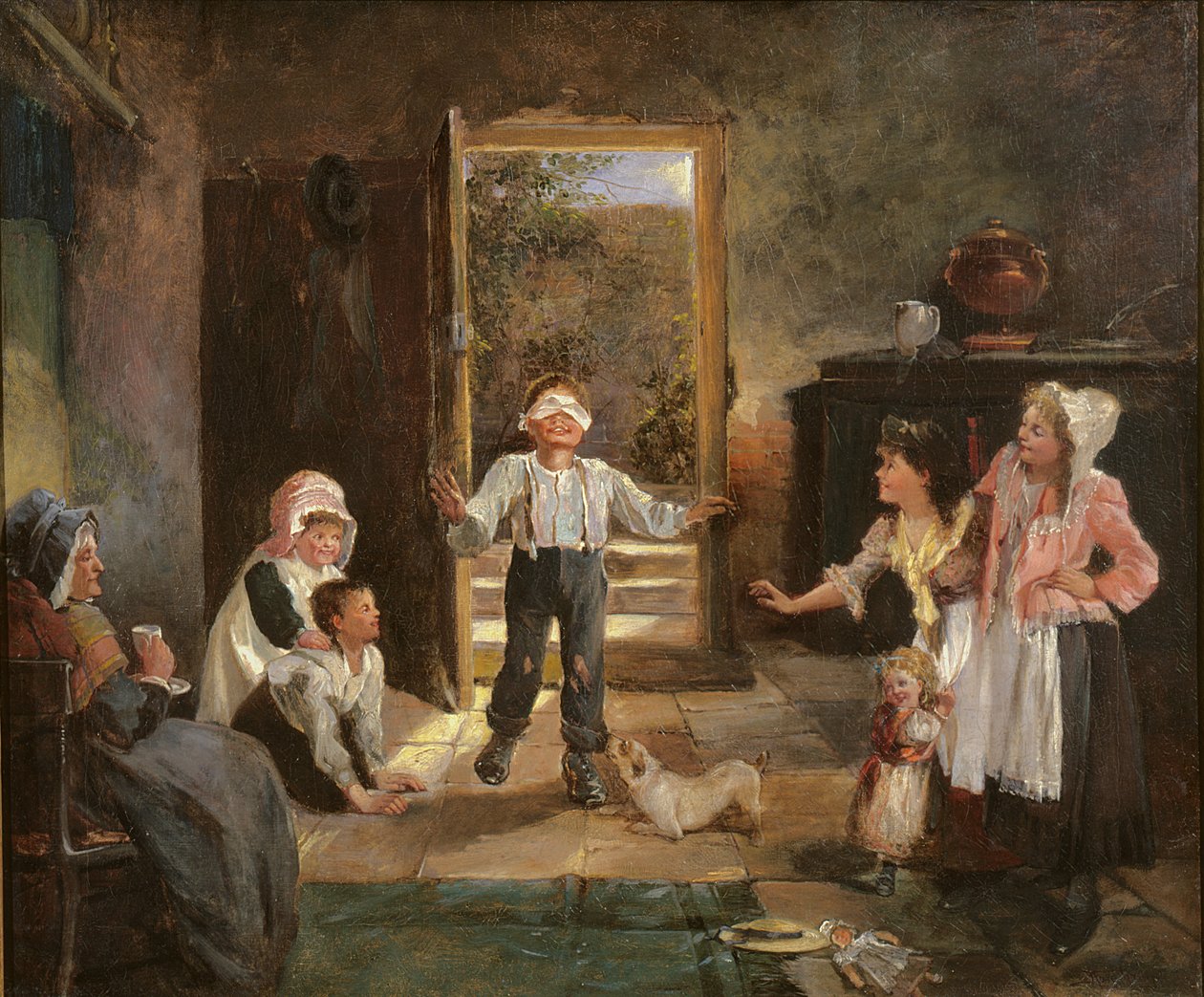 Děti si hrají Blind Mans Buff od Kate Gray