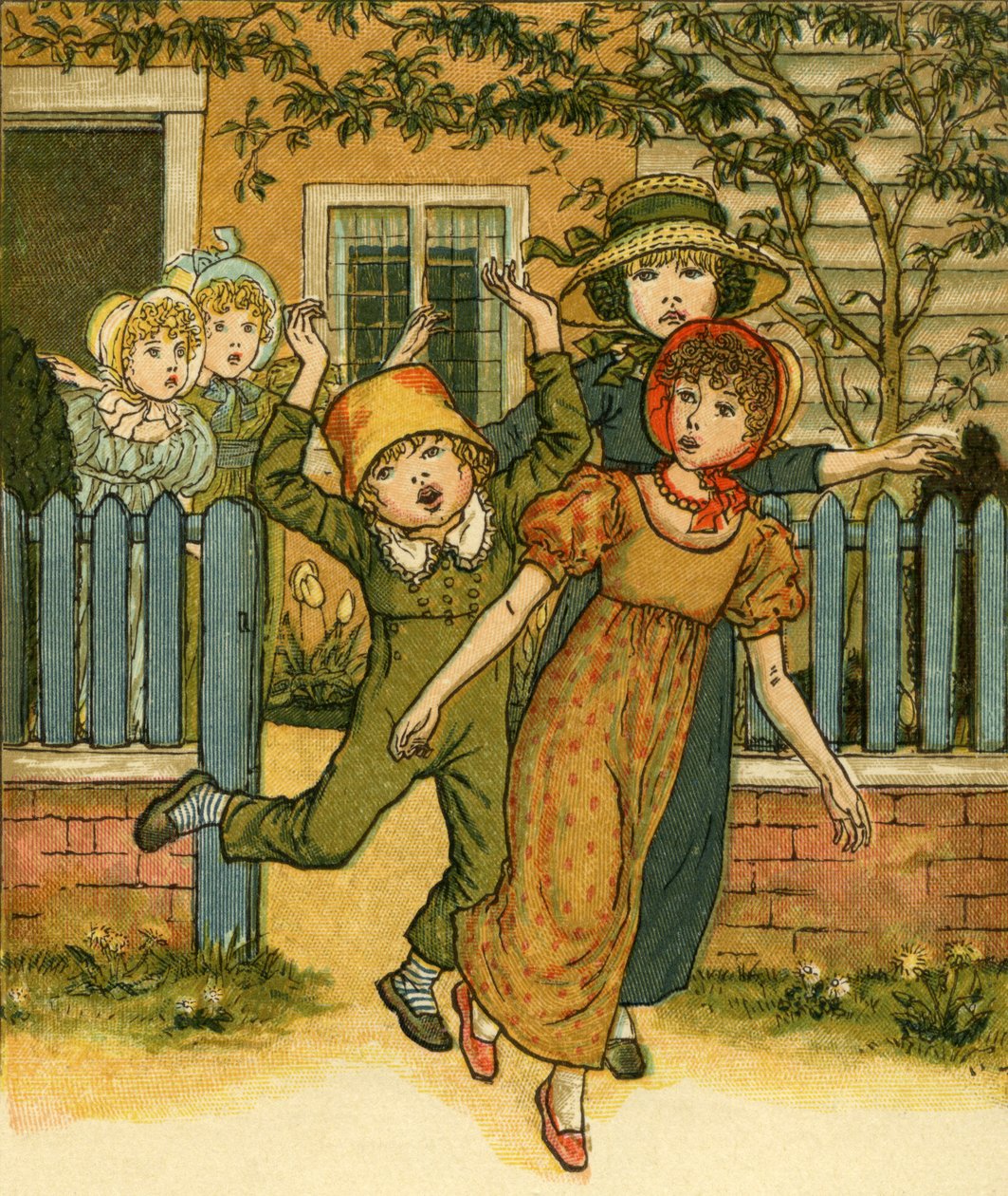 Přicházejí dívky a chlapci od Kate Greenaway