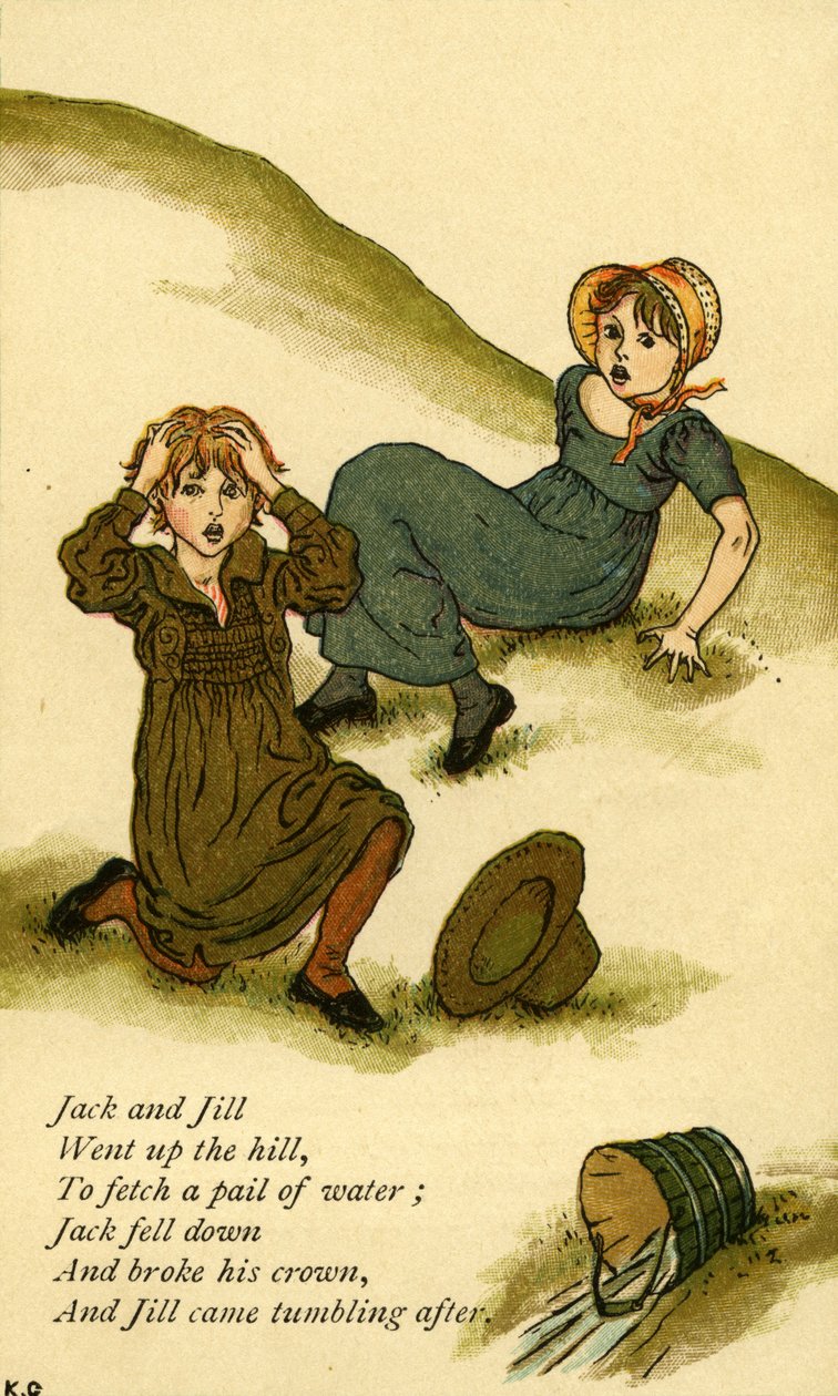 Ilustrovaný Jack a Jill od Kate Greenaway