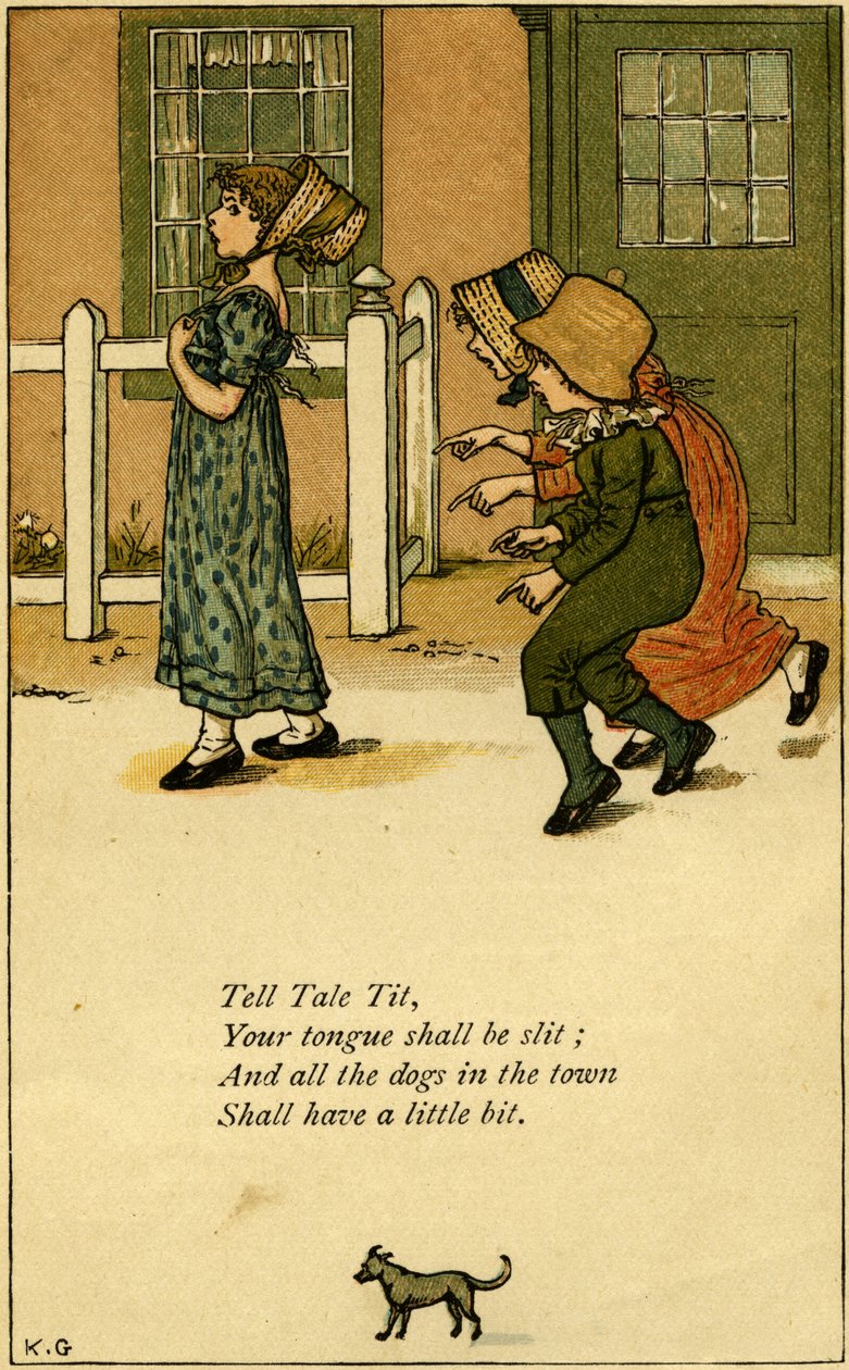 Tell Tale Tit školka od Kate Greenaway