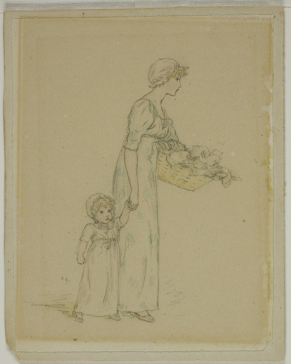 Žena s dítětem od Kate Greenaway