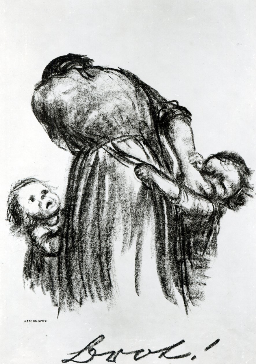 Chléb!, 1924 od Käthe Kollwitz