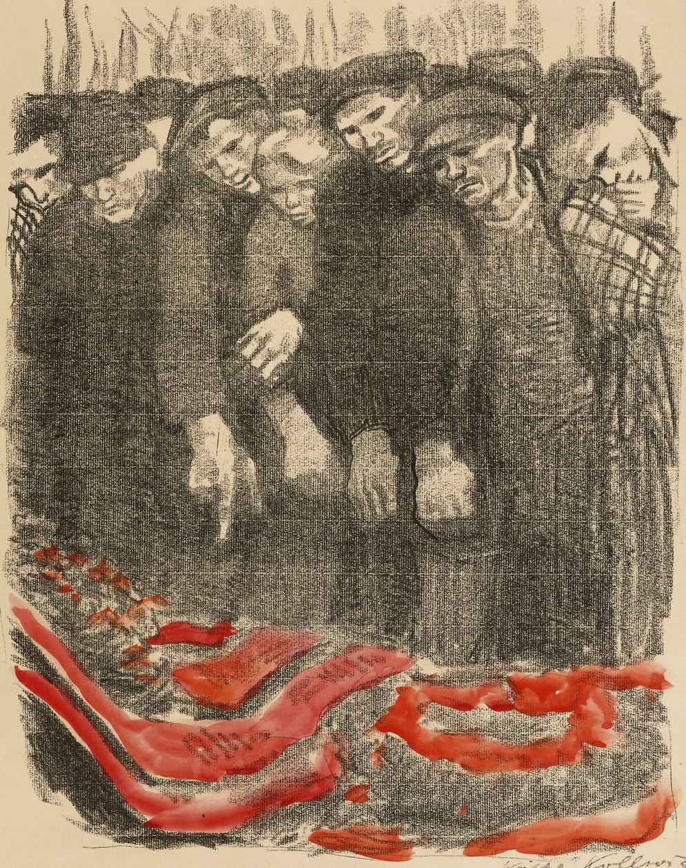 Marzfriedhof, 1913 od Käthe Kollwitz