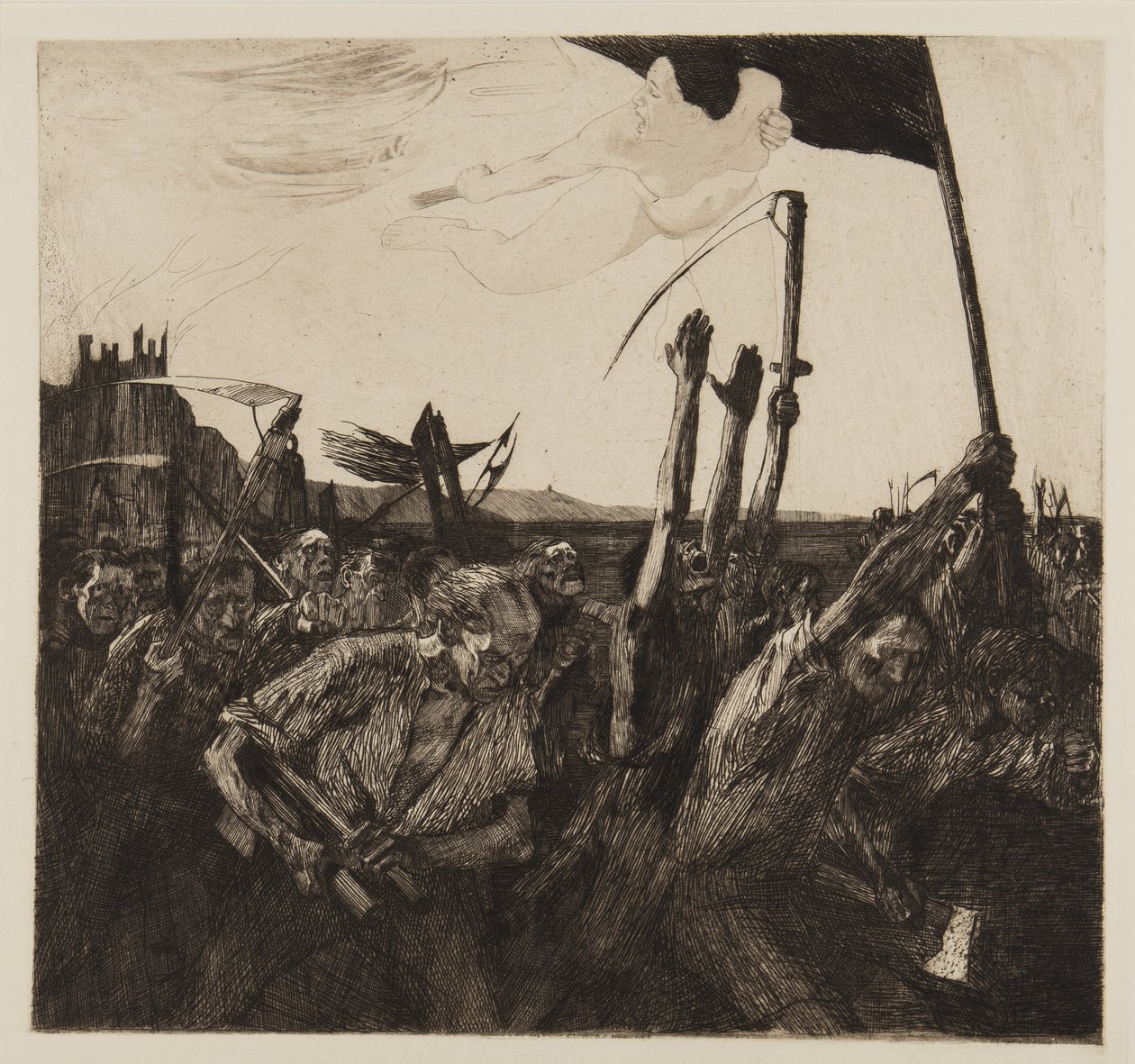 Povstání, 1899 od Käthe Kollwitz
