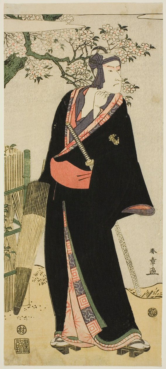 Herec Ichikawa Komazô II jako Sukeroku od Katsukawa Shun