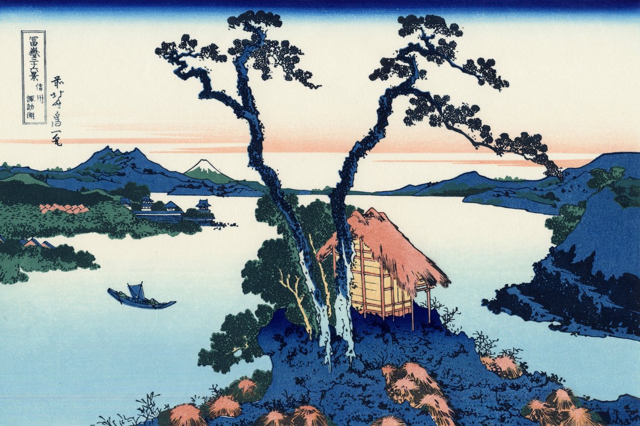 Shinshū Suwa-ko od Katsushika Hokusai