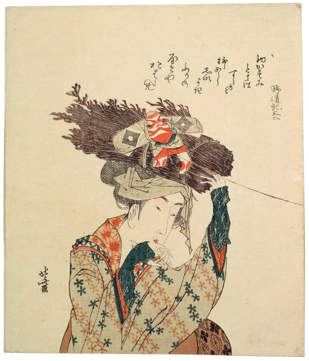 Dívka z Ohary, 1806-1815. od Katsushika Hokusai