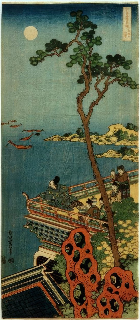 Abe no Nakamaro od Katsushika Hokusai