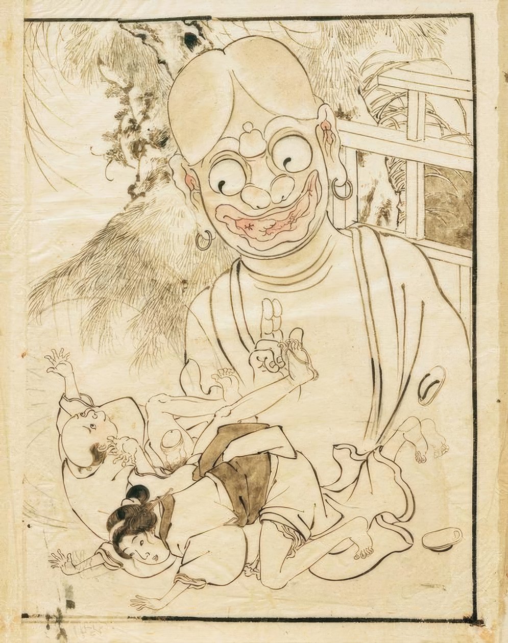 Erotická scéna od Katsushika Hokusai